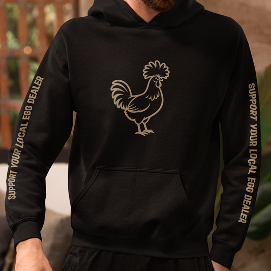 MOIRA ICON SUPPORT YOUR LOCAL EGG DEALER UNISEX HEAVY BLEND HOODIE
