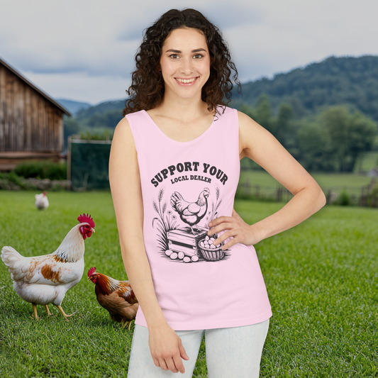 SUPPORT YOUR LOCAL DEALER UNISEX GARMENT-DYED TANK TOP