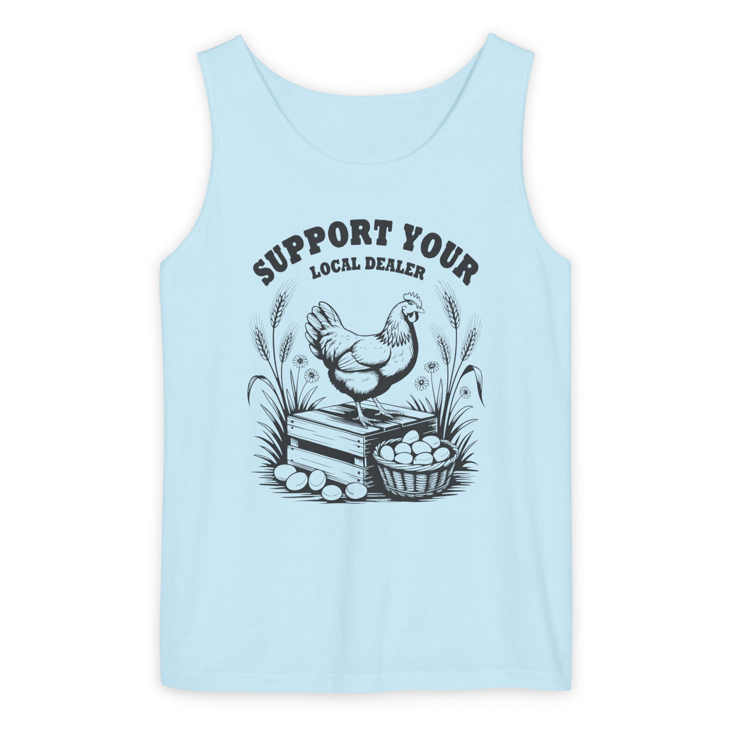 SUPPORT YOUR LOCAL DEALER UNISEX GARMENT-DYED TANK TOP