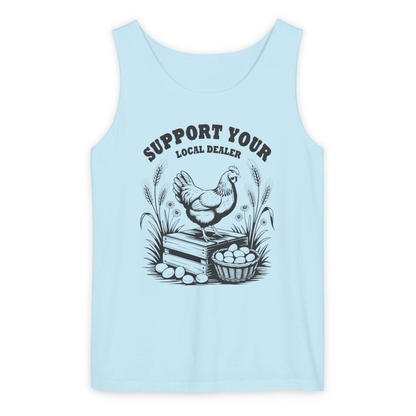 SUPPORT YOUR LOCAL DEALER UNISEX GARMENT-DYED TANK TOP