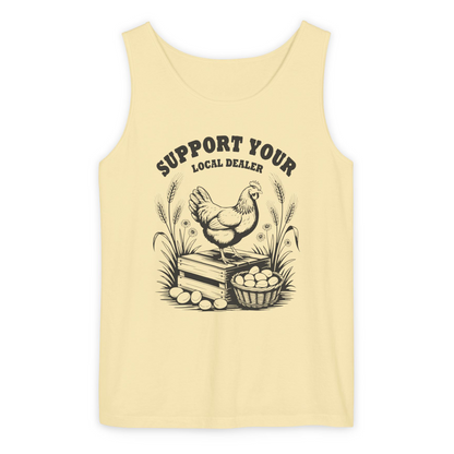 SUPPORT YOUR LOCAL DEALER UNISEX GARMENT-DYED TANK TOP