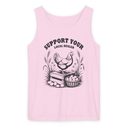 SUPPORT YOUR LOCAL DEALER UNISEX GARMENT-DYED TANK TOP