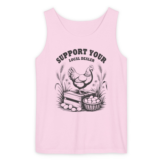 SUPPORT YOUR LOCAL DEALER UNISEX GARMENT-DYED TANK TOP