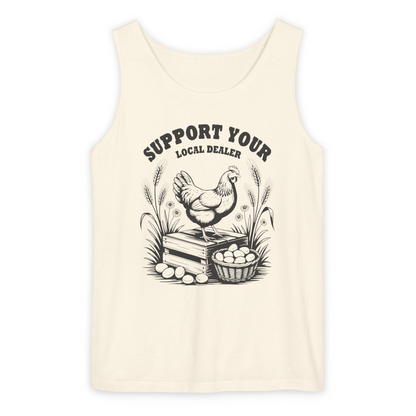 SUPPORT YOUR LOCAL DEALER UNISEX GARMENT-DYED TANK TOP