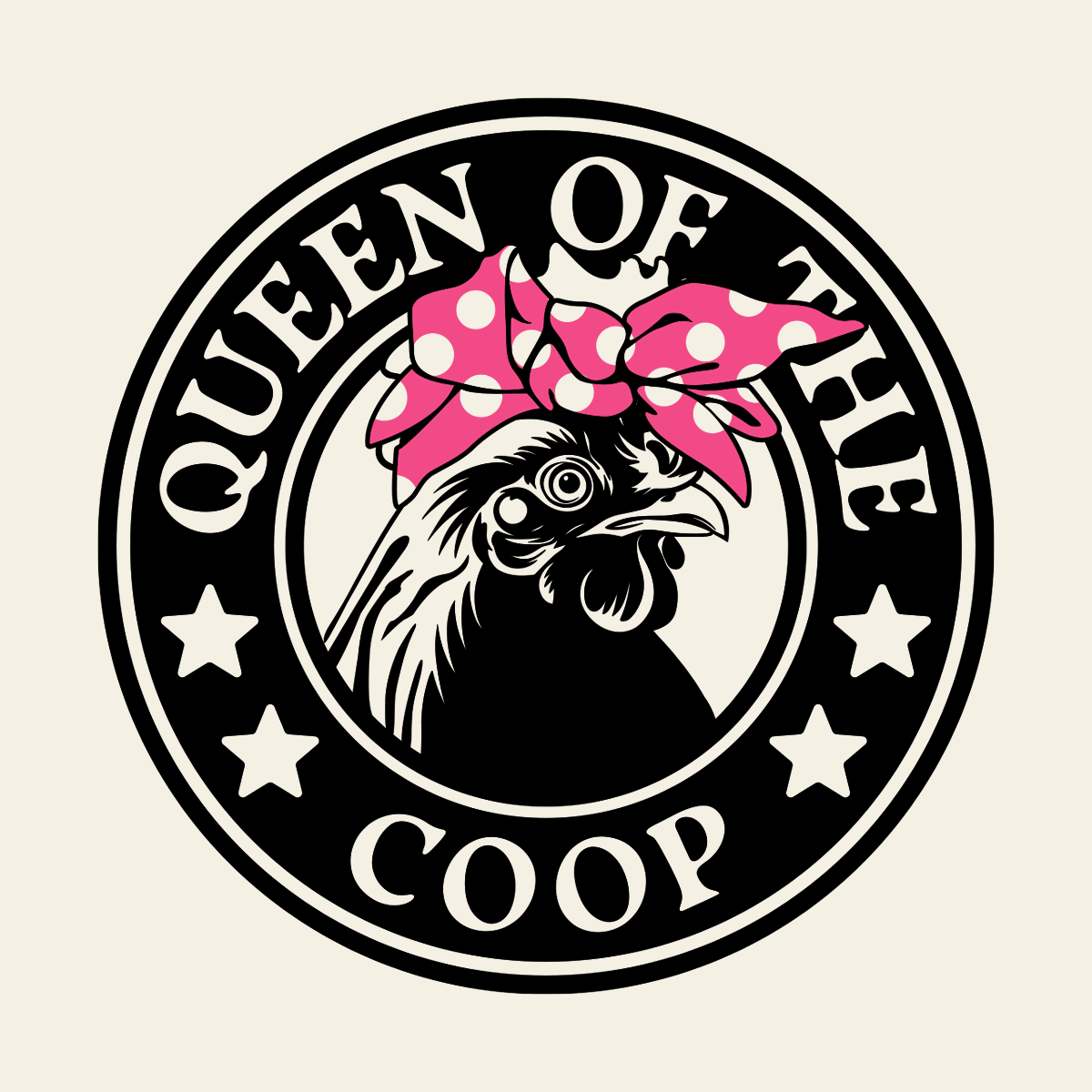 QUEEN OF THE COOP WOMEN'S CROP TEE