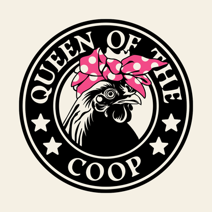 QUEEN OF THE COOP WOMEN'S CROP TEE