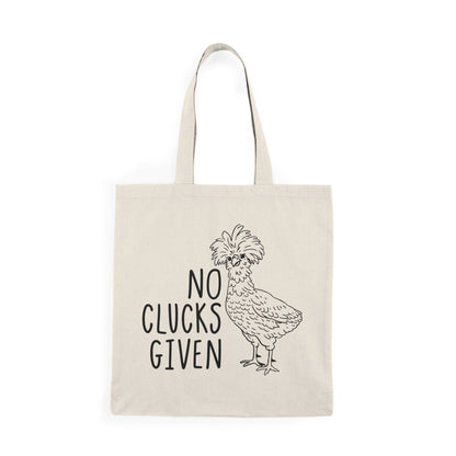 NO CLUCKS GIVEN COTTON TOTE BAG